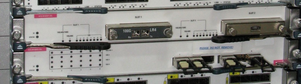 100 and 40 gig line card
