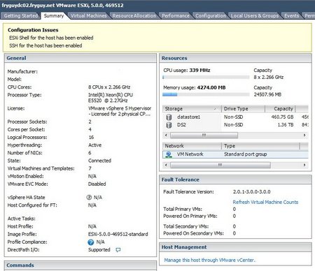 ESXi Summary